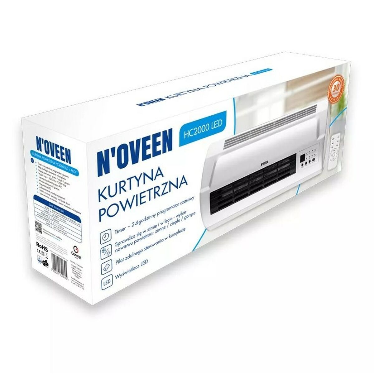 Elektrische convectieverwarming N'oveen HC2000 Balts 2000 W